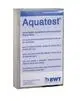 Testkit zur schnellen Bestimmung der Wasserhärte von BWT. Verpackung mit mehrsprachiger Anleitung zur Anwendung und Durchführung des Tests.